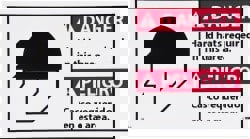 Accident Prevention Sign: Rectangle, 