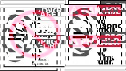 Accident Prevention Sign: Rectangle, 