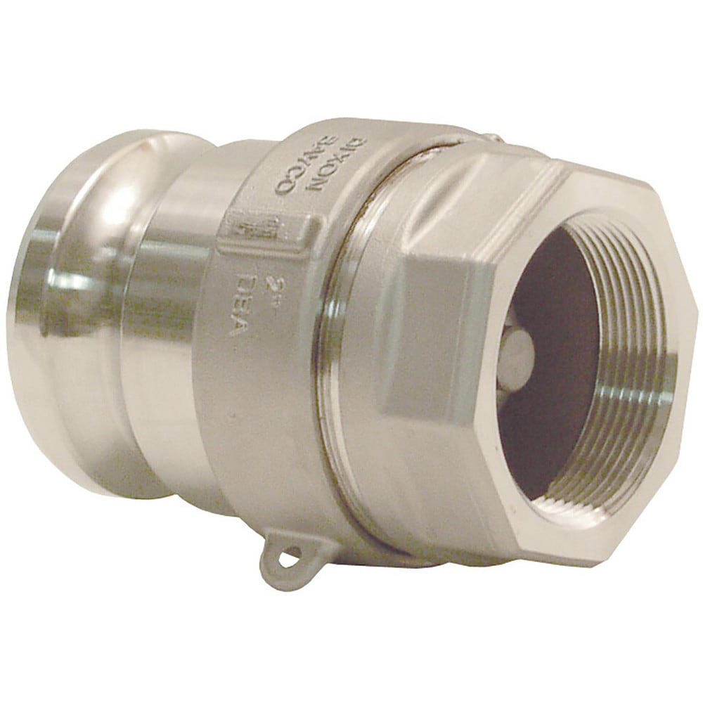 Reusable Hose Fittings; Type: Adapter ; Thread Size: 2 in ; Material: Stainless Steel ; Thread Standard: NPT ; Connection Type: Threaded ; UNSPSC Code: 40141734