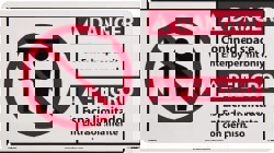 Accident Prevention Sign: Rectangle, 