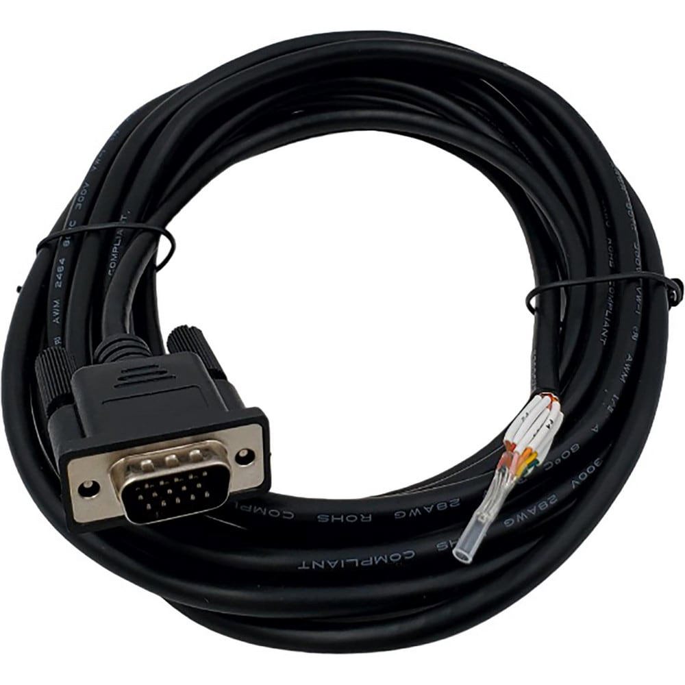 Computer Cable; Cable Type: Computer Cable; Data Cable ; Overall Length (Feet): 15 ; Connection Type: Serial Connector ; Overall Length: 15.00 ; Gender: Male ; Color: Black