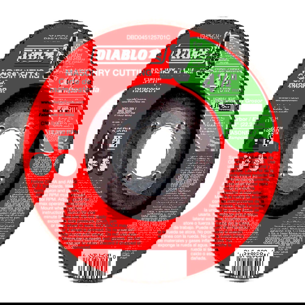 Depressed-Center Wheels; Wheel Diameter (Inch): 4-1/2 ; Wheel Thickness (Inch): 1/8 ; Hole Size: 7/8 (Inch); Wheel Type: Type 27 ; Maximum Rpm: 13280