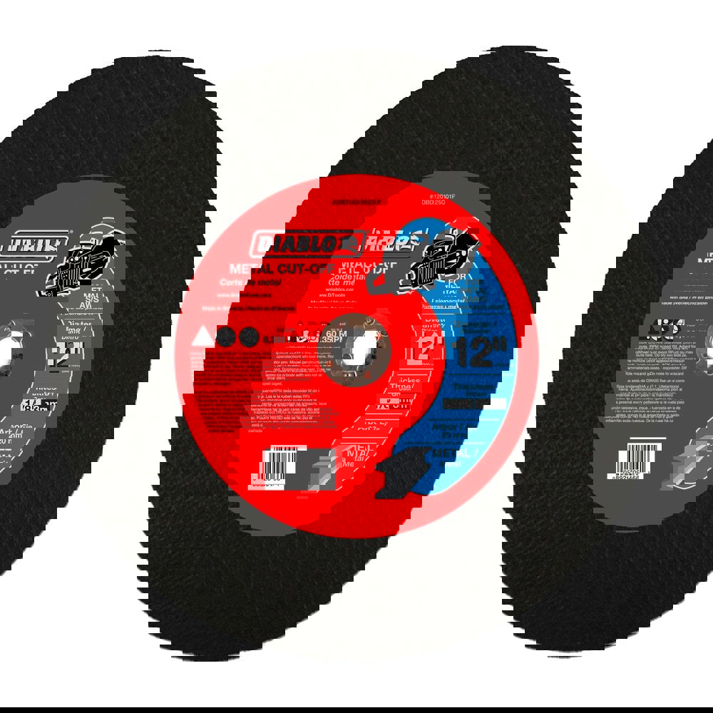 Cutoff Wheels; Wheel Diameter (Inch): 12 ; Wheel Thickness (Inch): 1/8 ; Hole Size: 20.00 ; Abrasive Material: Aluminum Oxide ; Reinforced: Reinforced ; Grit: 30