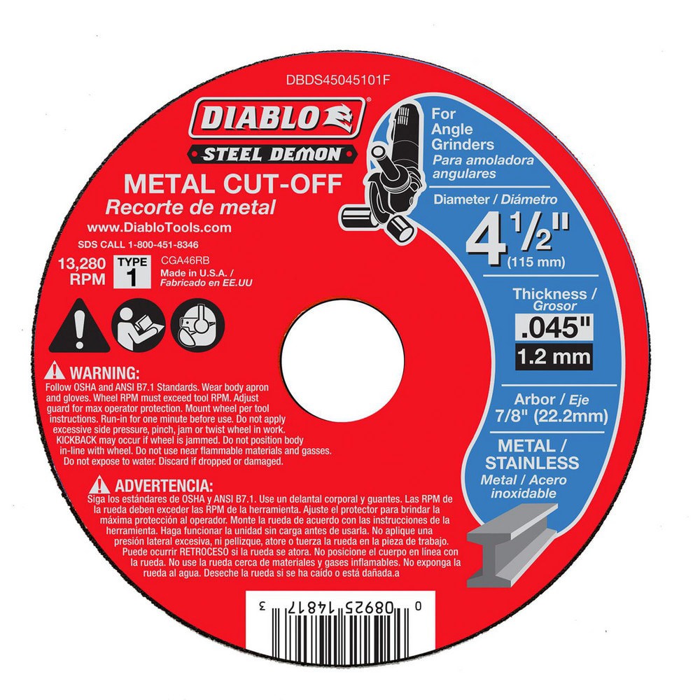 4-1/2 x 0.045 in. Cut Off Disc