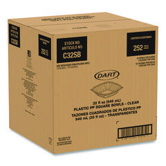 BOWL,PLASTIC SQUARE,CLR