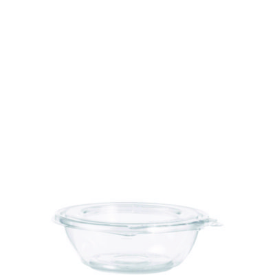 BOWL,8OZ,W/FLAT LID,CLR