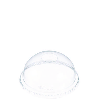 LID,DOME W/STRAW HOLE,CLR