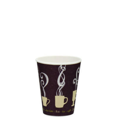 CUP,8OZ. DBL WALL PAPER