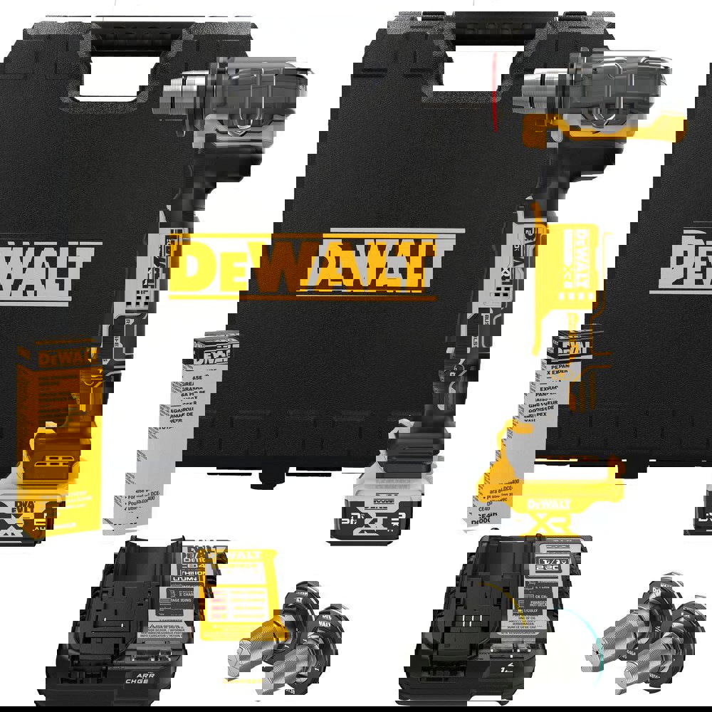 Radiant Heat Tubing Expanders; Maximum Pipe Capacity (Inch): 1-1/2 ; Type: PEX Expander ; Size Range: 3/8 in - 1-1/2 in ; Maximum Height (Inch): 1-1/2 ; Maximum Solid Size (Inch): 1-1/2 ; Voltage: 20.00V