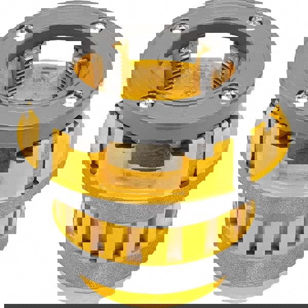 Pipe Threader Die Heads; For Pipe Size: 2 in ; Thread Type: NPT ; Thread Direction: Right Hand ; Material: High-Speed Steel ; For Use With: DCE700 FLEXVOLT 60V MAX Cordless Pipe Threader ; UNSPSC Code: 27112800