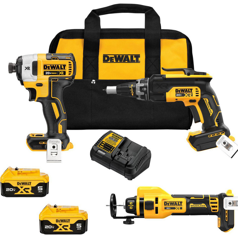 Cordless Tool Combination Kits; Kit Type: 20 Volt Cordless Tool Combination ; Tools: Screw Gun; Cut-Out Tool; 1/4 in Impact Driver ; Voltage: 20.00 ; Batteries Included: Yes ; Battery Chemistry: Lithium-ion ; Battery Series: 20V MAX*