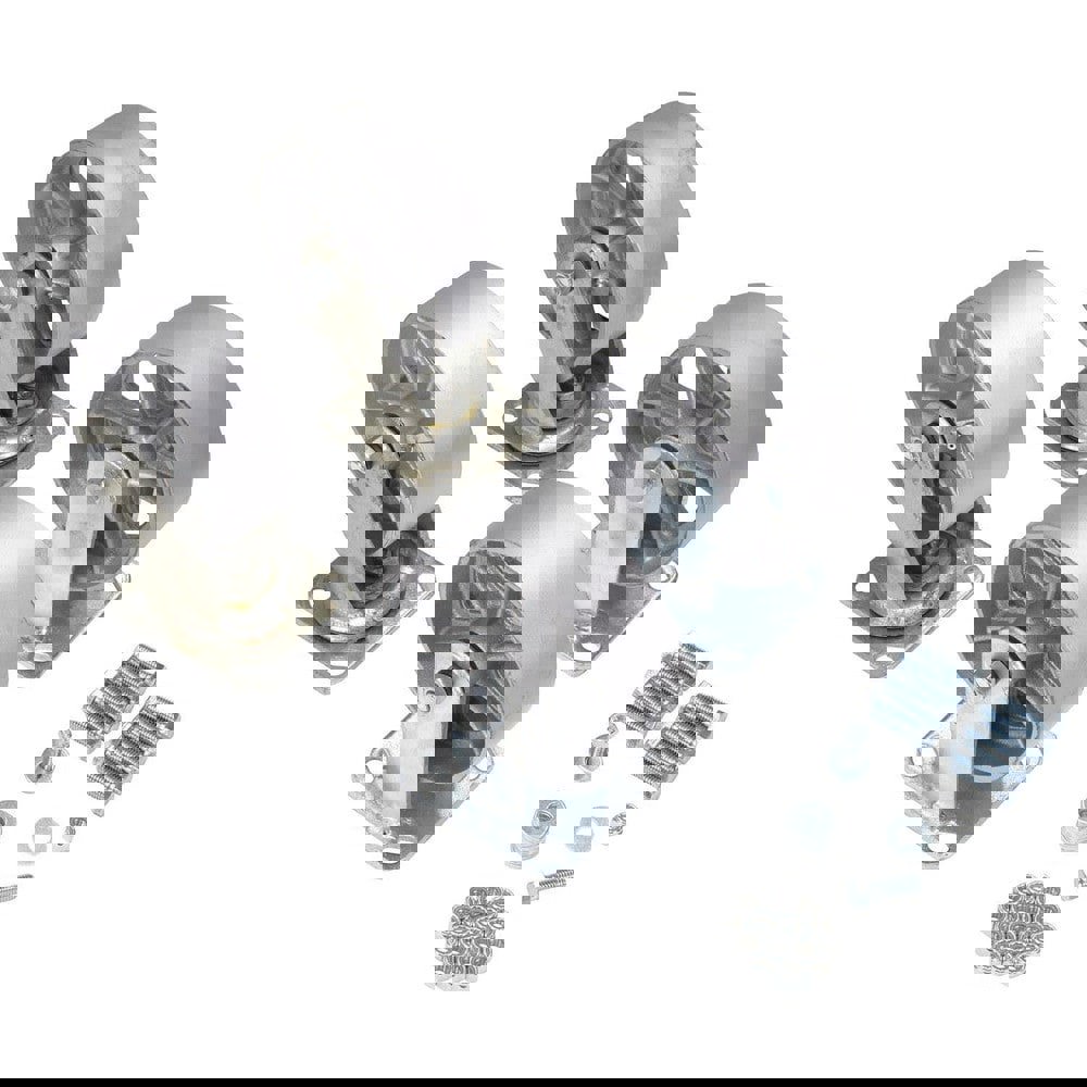 Rigid & Swivel Top Plate Caster: Semi-Steel, 6