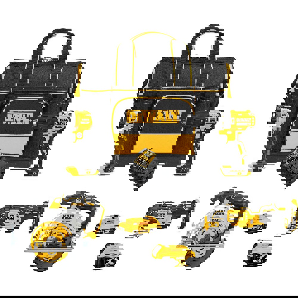 Cordless Tool Combination Kits; Kit Type: 20 Volt Cordless Tool Combination ; Tools: Brushless Compact Drill/Driver; Circular Saw; Multi-Tool ; Voltage: 20.00 ; Batteries Included: Yes ; Battery Chemistry: Lithium-ion ; Battery Series: 20V MAX*