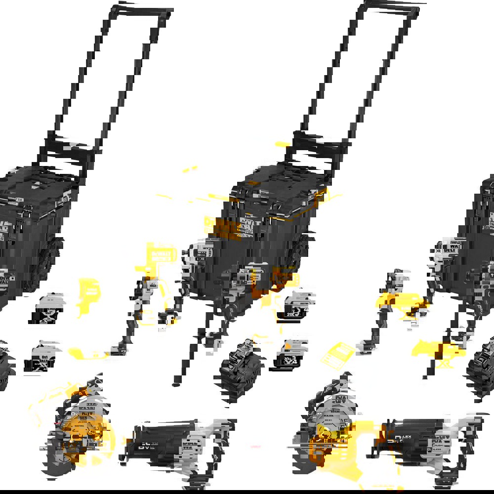 Cordless Tool Combination Kits; Kit Type: 20 Volt Cordless Tool Combination ; Tools: Hammer Drill; Impact Driver; Reciprocating Saw; Circular Saw; Multi-Tool ; Voltage: 20.00 ; Batteries Included: Yes ; Battery Chemistry: Lithium-ion