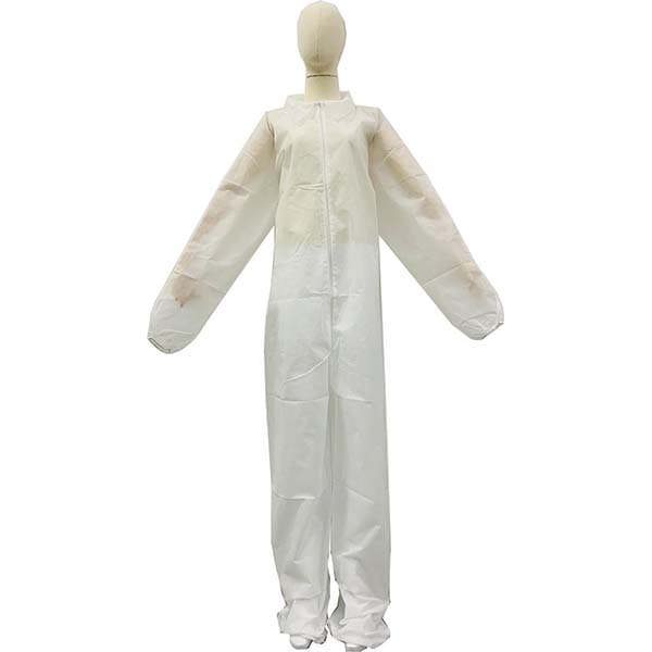 Disposable Coveralls: PP, Fly Front Closure