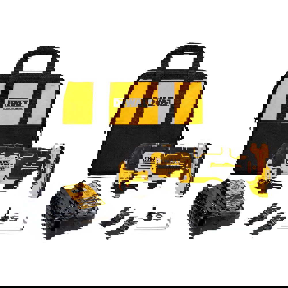Rotary & Multi-Tools; Product Type: Oscillating Tool Kit; Batteries Included: Yes; Oscillation Per Minute: 18000; Battery Chemistry: Lithium-ion; No-Load RPM: 18000 RPM; Voltage: 12.00; For Use With: Plunge Cutting; Handle Type: Inline; Includes: (1) Wood