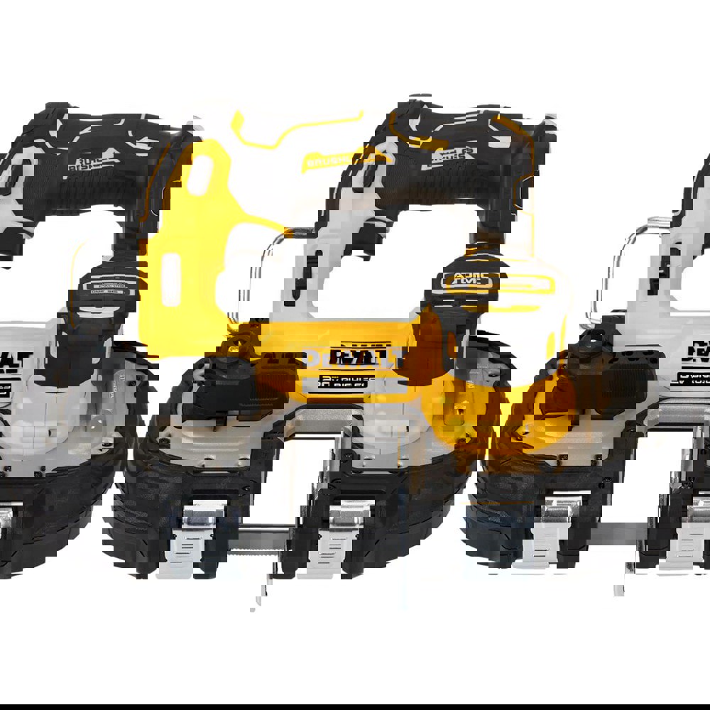 Cordless Portable Bandsaws; Voltage: 20.00; Maximum Depth of Cut (Decimal Inch): 1.7500; Cutting Capacity - Round: 1-3/4 in; Cutting Capacity - Rectangular: 1-3/4 in; Number Of Speeds: Variable; Battery Included: No; Number Of Batteries: 0; Battery Series