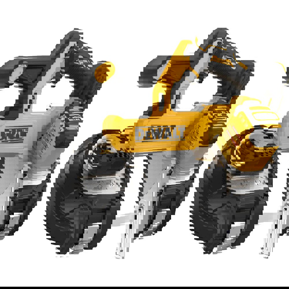 Cordless Portable Bandsaws; Voltage: 20.00V ; Maximum Depth of Cut (Decimal Inch): 3.3700 ; Low Speed (SFPM): 570 ; Cutting Capacity - Round: 3-3/8 in ; Cutting Capacity - Rectangular: 3-3/8 in ; Number Of Speeds: Variable