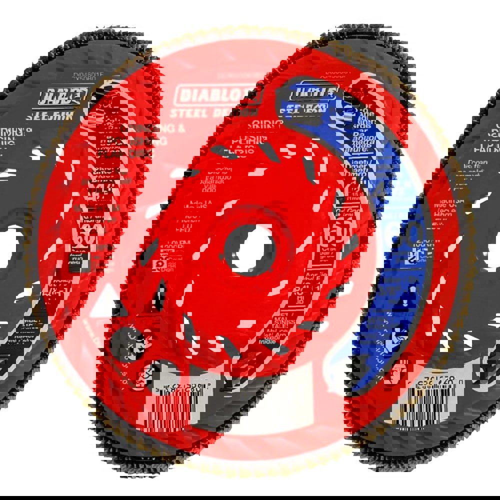 Flap Discs; Disc Diameter: 4-1/2 ; Center Hole Size: 5/8-11 ; Flap Disc Type: Type 29 ; Grit: 60 ; Grade: Coarse ; Disc Color: Red