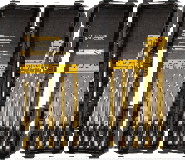 Drill Bit Set: Jobber Length Drill Bits, 10 Pc, 0.125