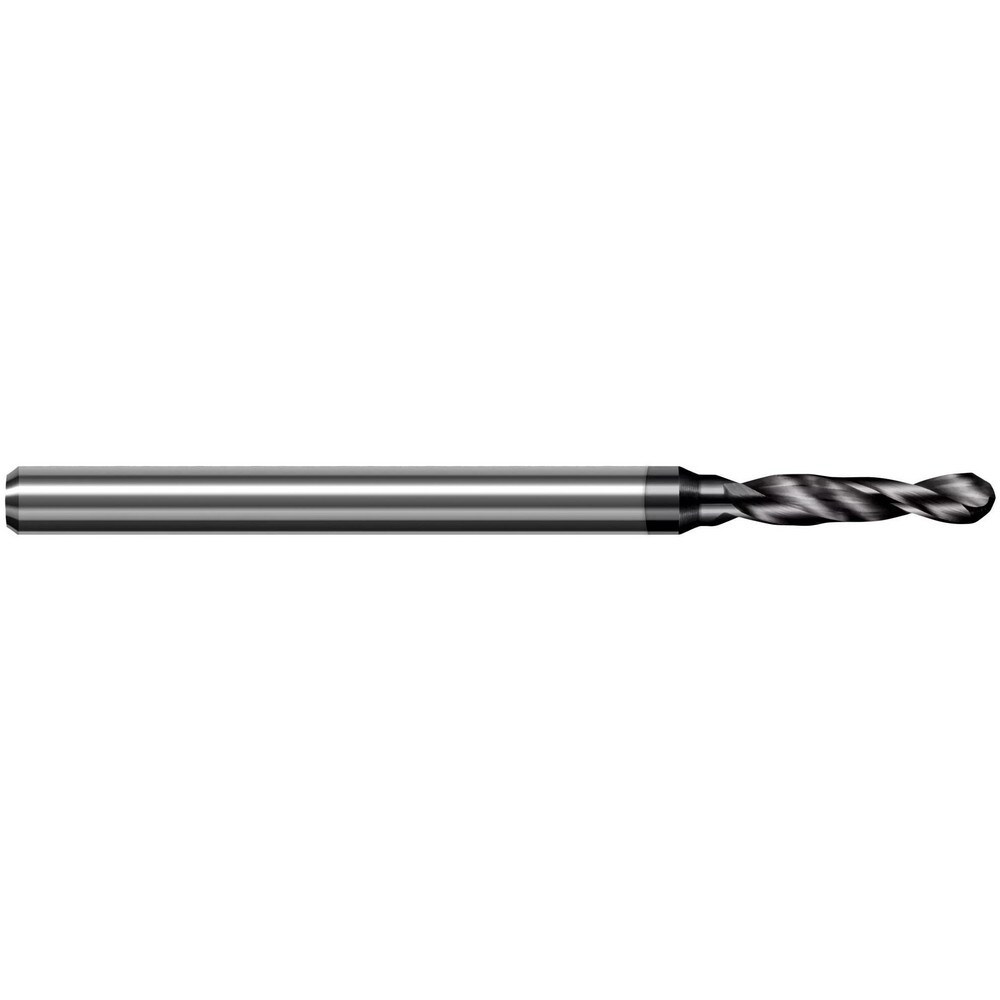 Jobber Length Drill Bit: 4 mm Dia, 130 &deg;, Solid Carbide