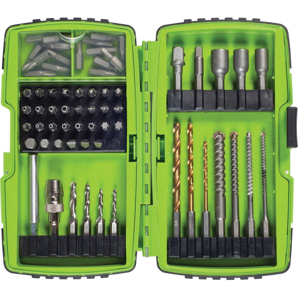 68.000 Piece, Bit Holder, Screwdriver Bit Set, Socket Adapter & Nut Driver