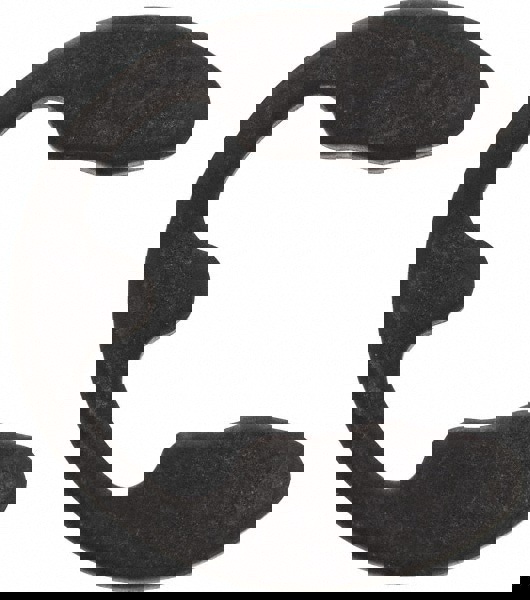 External E Style Retaining Ring: 10 mm Groove Dia, 11 to 15 mm Shaft Dia, 1060-1090 Spring Steel, Phosphate Finish