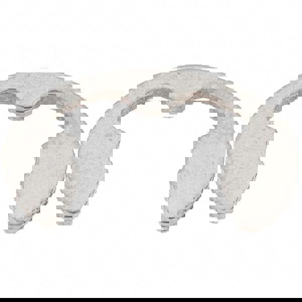 External E Style Retaining Ring: 12 mm Groove Dia, 15.5 mm Shaft Dia, 420 Stainless Steel