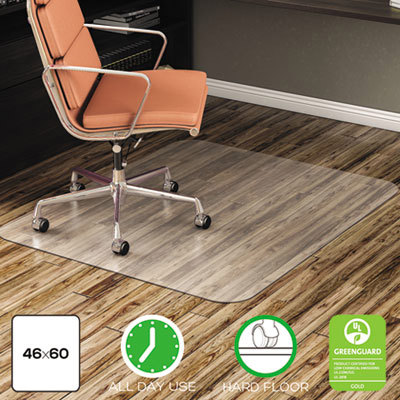 ECONOMAT ALL DAY USE CHAIR MAT FOR HARD FLOORS 46 X 60 RECTANGULAR CLEAR