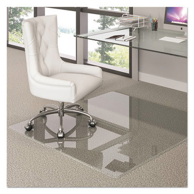 PREMIUM GLASS ALL DAY USE CHAIR MAT - ALL FLOOR TYPES 36 X 46 RECTANGULAR CR
