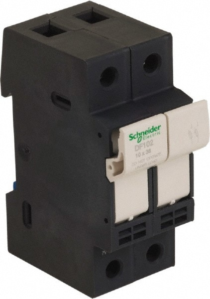 2 Pole, 600 Volt, 32 Amp, DIN Rail Mount Fuse Holder