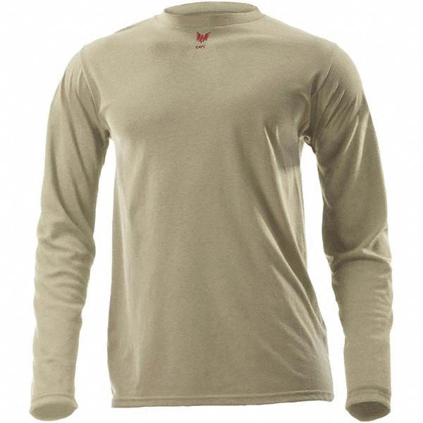 Base Layer Shirt: Nylon, Large, Tan