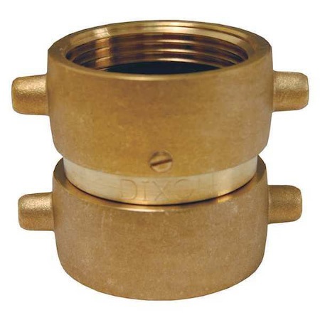 Brass & Chrome Pipe Fittings; Fitting Type: Double Female Swivel ; Fitting Size: 2-1/2 x 2-1/2 ; End Connections: FNST ; Connection Type: Threaded ; Pressure Rating (psi): 175 ; Fitting Shape: Straight