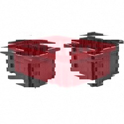 Polypropylene Dividable Storage Tote: 50 lb Capacity