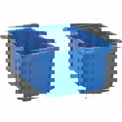 Polypropylene Dividable Storage Tote: 50 lb Capacity