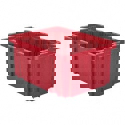 Polypropylene Dividable Storage Tote: 50 lb Capacity