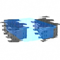 Polypropylene Dividable Storage Tote: 75 lb Capacity