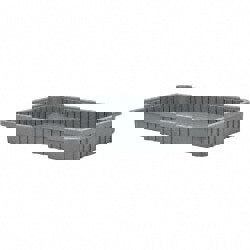 Polypropylene Dividable Storage Tote: 100 lb Capacity