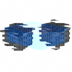 Polypropylene Dividable Storage Tote: 100 lb Capacity