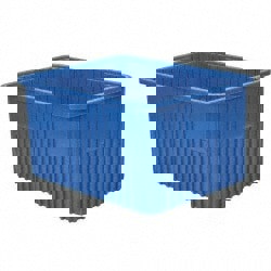 Polypropylene Dividable Storage Tote: 22-1/2