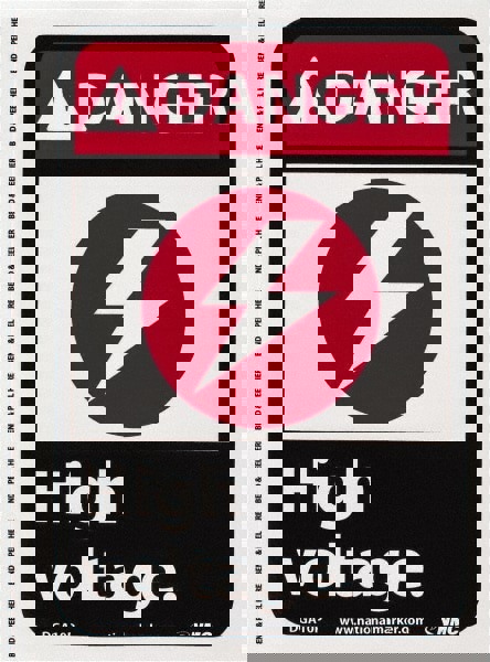 Accident Prevention Sign: Rectangle, 