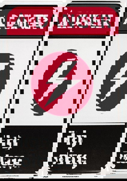 Accident Prevention Sign: Rectangle, 