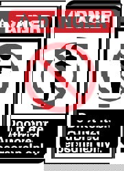 Security & Admittance Sign: Rectangle, 