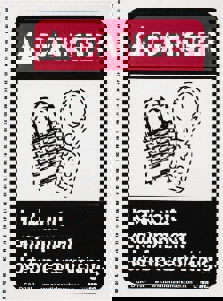 Accident Prevention Sign: Rectangle, 