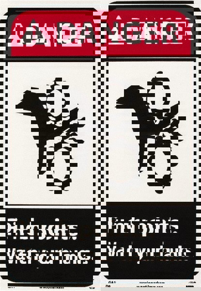 Accident Prevention Sign: Rectangle, 