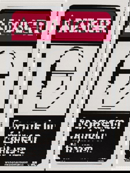 Accident Prevention Sign: Rectangle, 