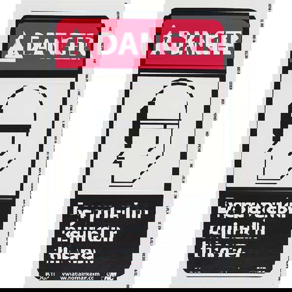 Accident Prevention Sign: Rectangle, 