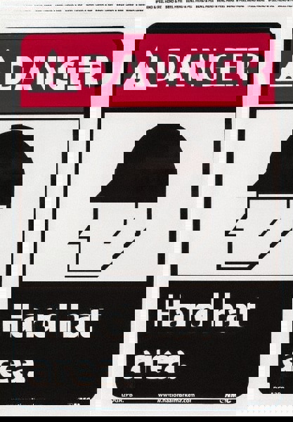 Accident Prevention Sign: Rectangle, 