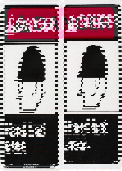 Accident Prevention Sign: Rectangle, 