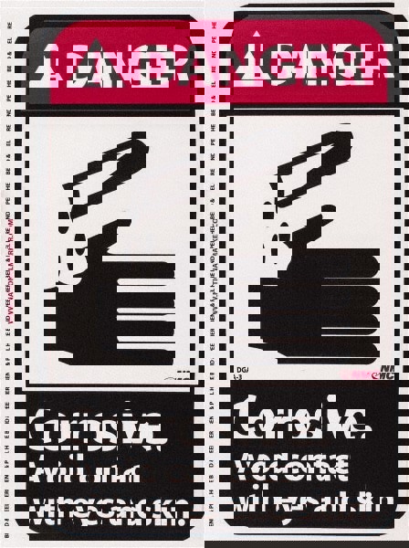 Accident Prevention Sign: Rectangle, 